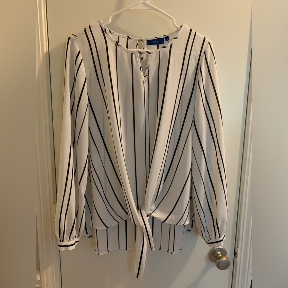 Large Black and White Blouse